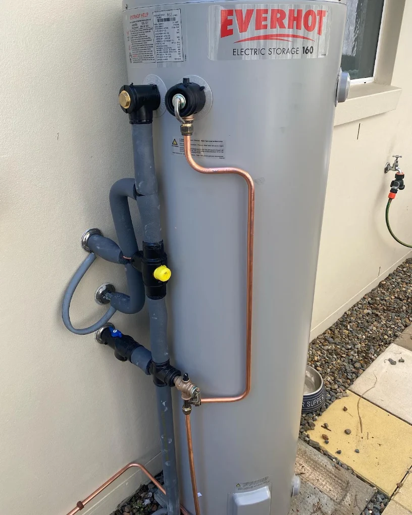 Everhot electric storage hot water system installed by C's Plumbing & Gas